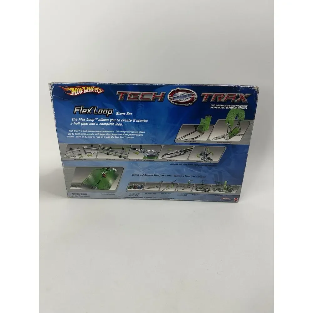 Hot Wheels Tech Trax System Power Swing Stunt Flex Loop Travel To Go Case Read